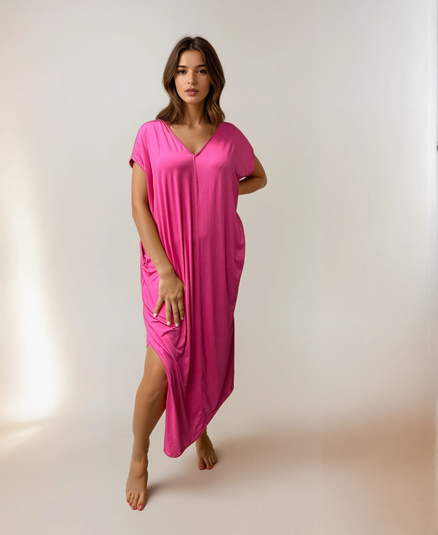 Lounge Caftan- Cabana Pink