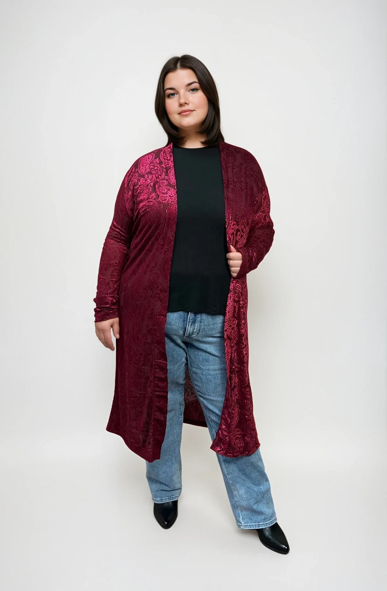 Maxi Duster - Dark Cherry (Burnout)