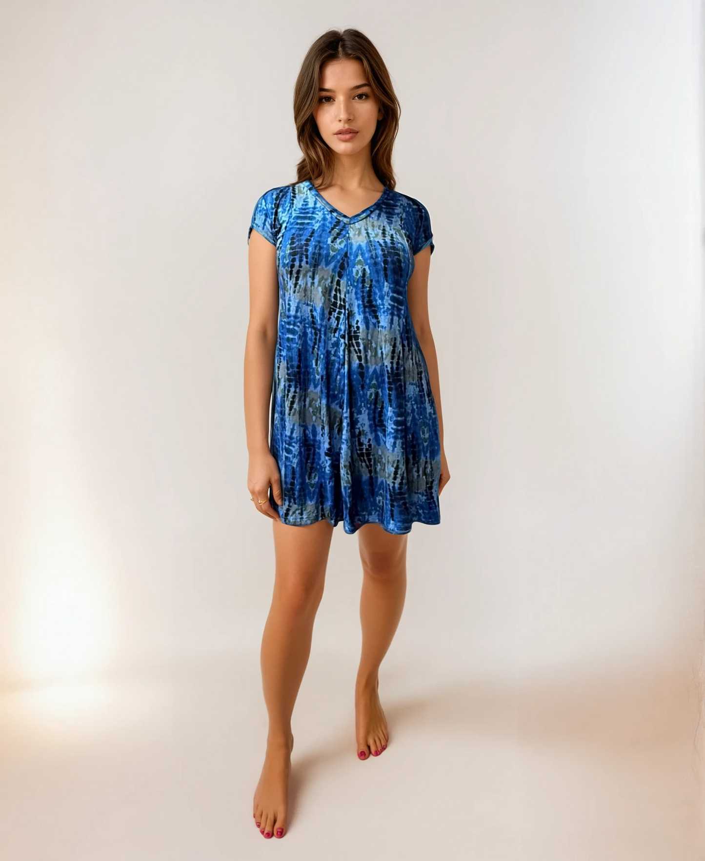 Vania Tunic Dress- Midnight Tide