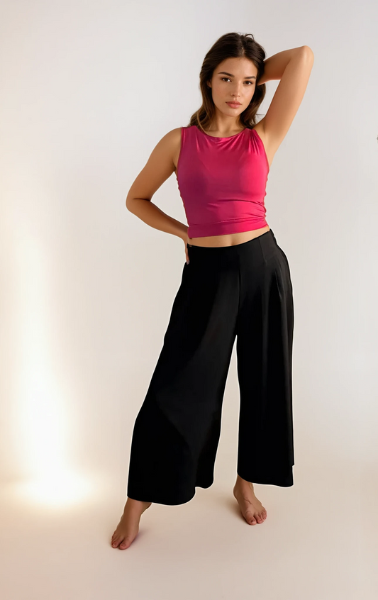 Airflow Culotte Pants - Black