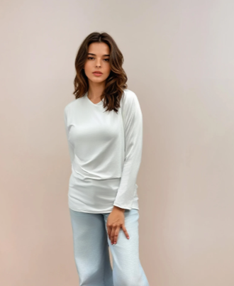 Hip Hugger Dolman- Marshmallow