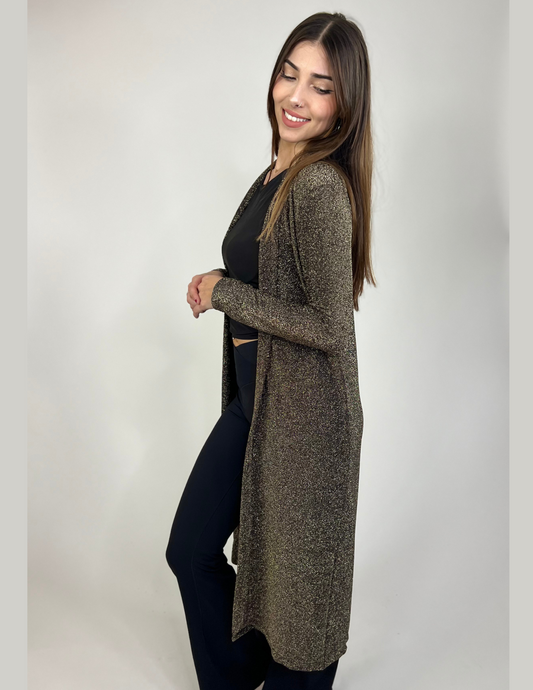 Holiday Maxi Duster -Gold
