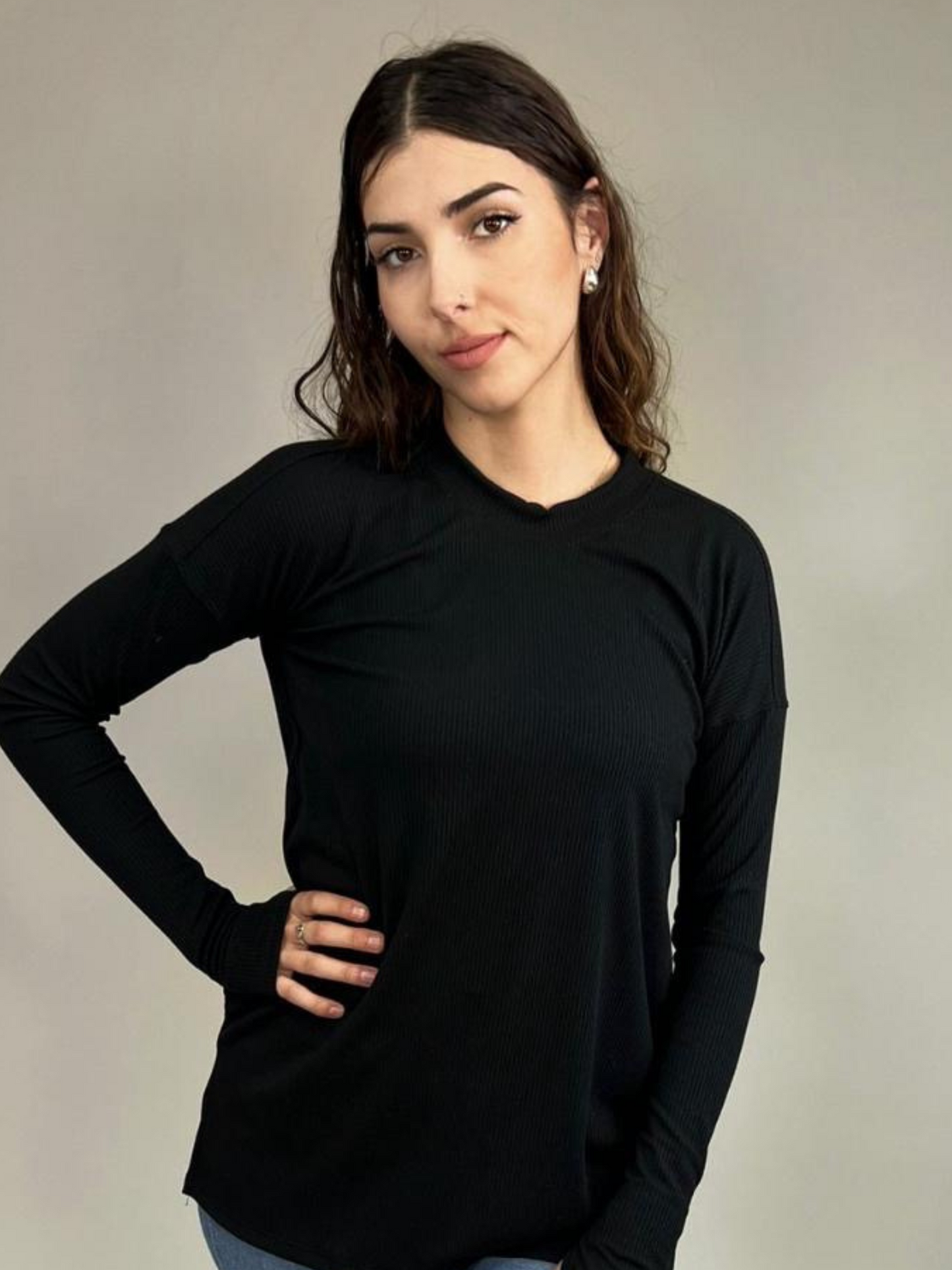Long Sleeve Basic - Black
