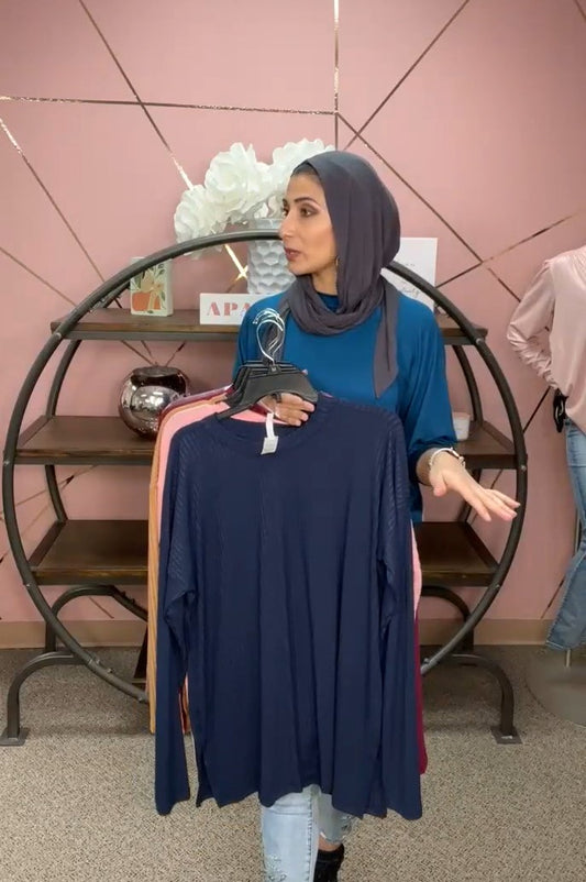 Long Sleeve Basic - Navy
