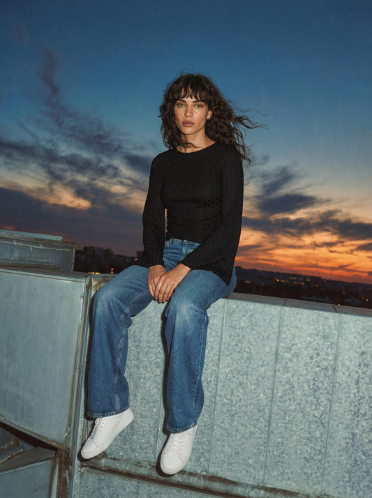 Not So Basic Top- Black