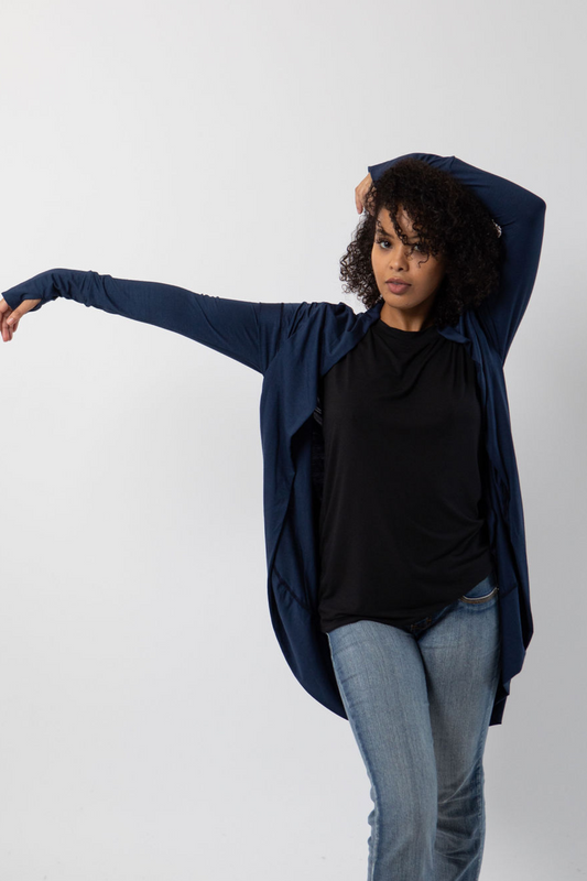 Hoodie Cardigan 3.0 -Navy