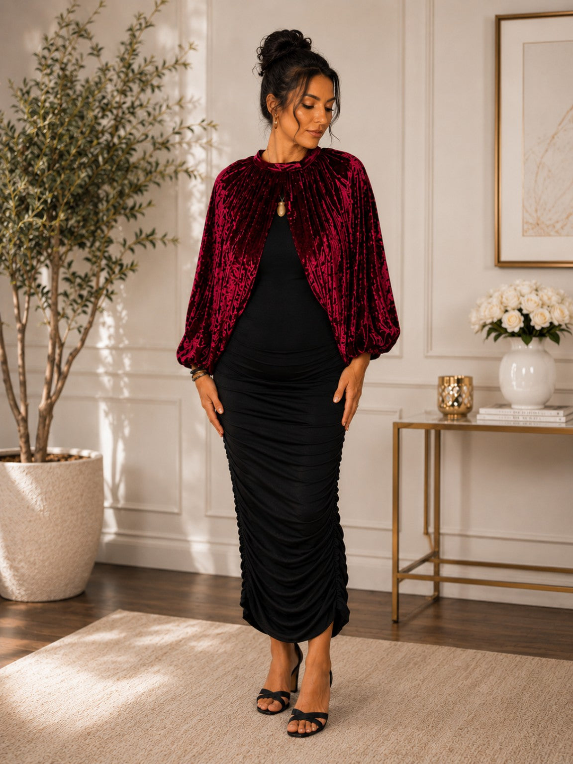 Velvet Shrug- Rhodolite
