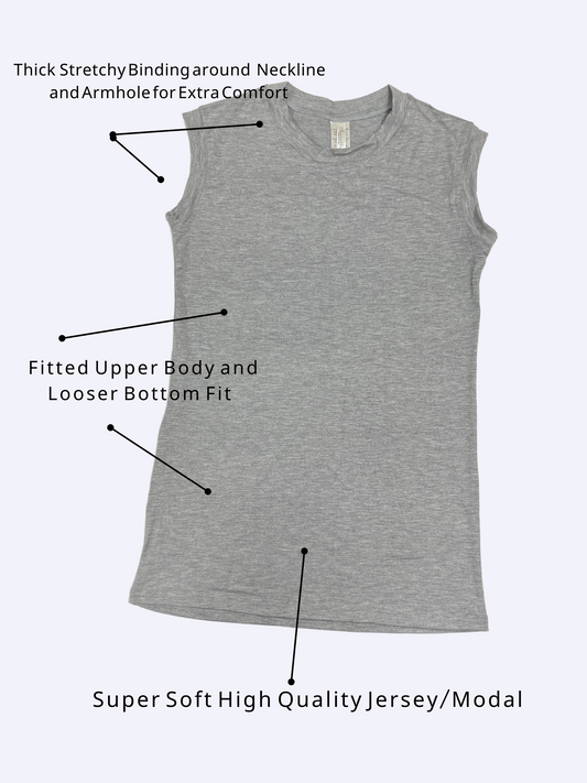 Tank Tee - Heather Grey