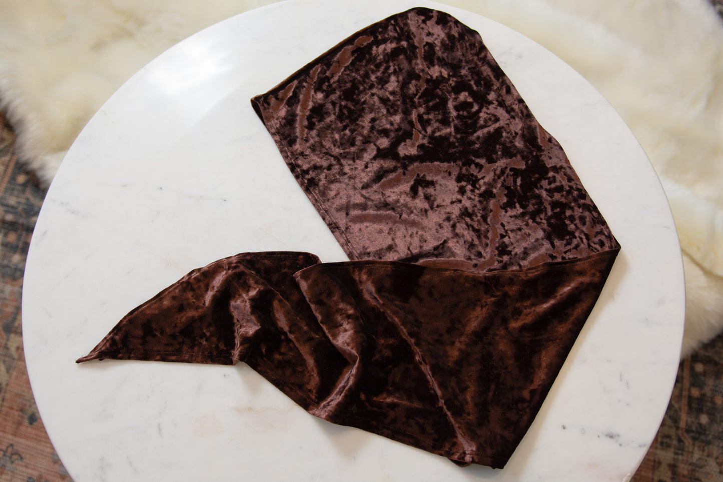 Velvet Luxe Hoodie - Garnet