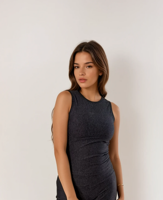 The Core Layer Top-Charcoal