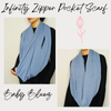 Infinity Zipper Pocket Scarf