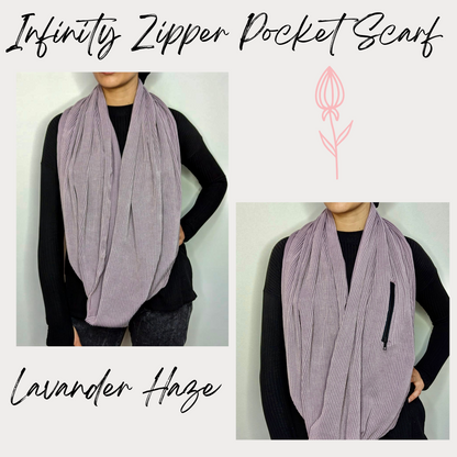 Infinity Zipper Pocket Scarf