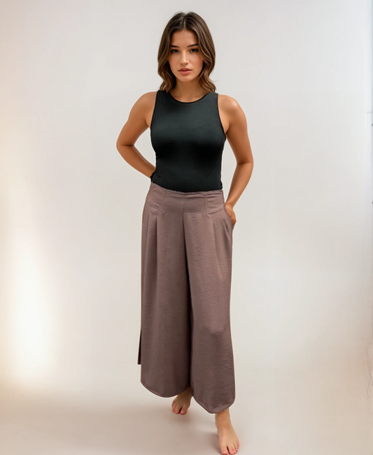 Airflow Culotte Pants - Cocoa Dust