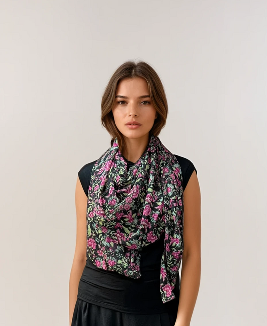 Oversized Square Scarf- Gothica