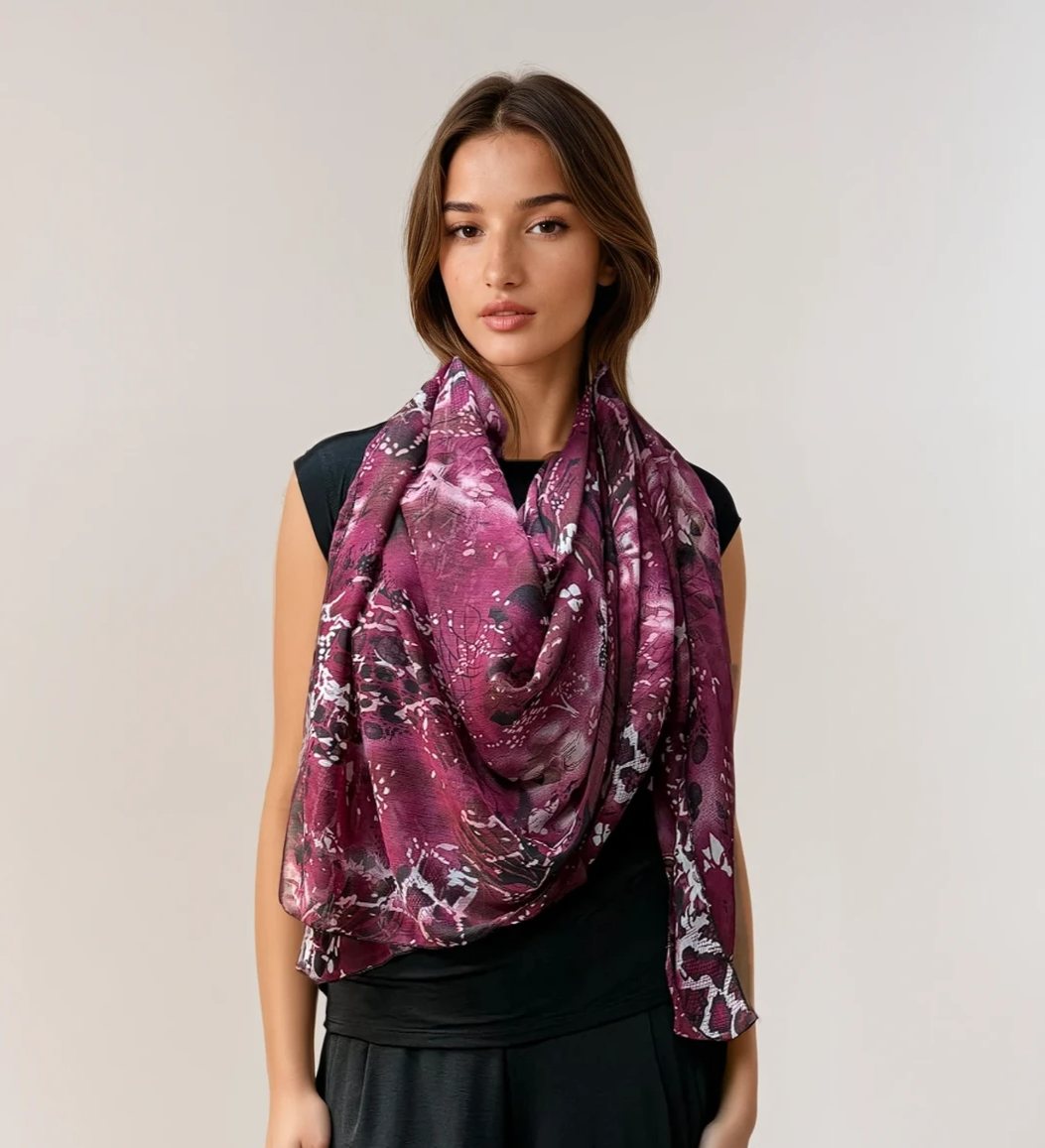 Oversized Square Scarf- Twilight