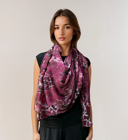 Oversized Square Scarf- Twilight