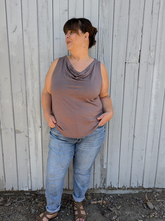 Nichole Tank -Smokey Taupe