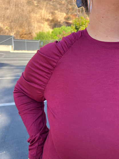 Lorelai Top- Burgundy