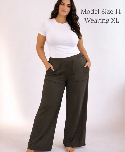 Bare Comfort Pants- Olive