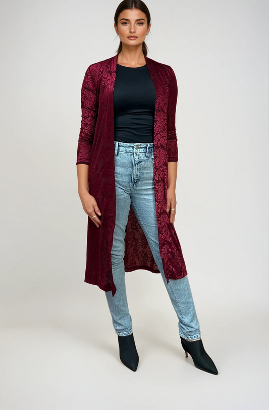 Maxi Duster - Dark Cherry (Burnout)