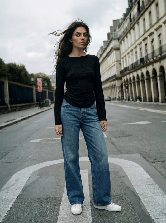 Not So Basic Top- Black