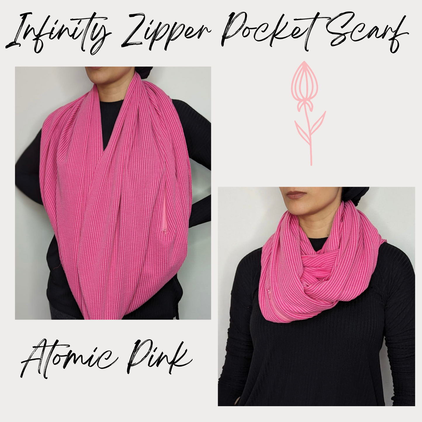 Infinity Zipper Pocket Scarf