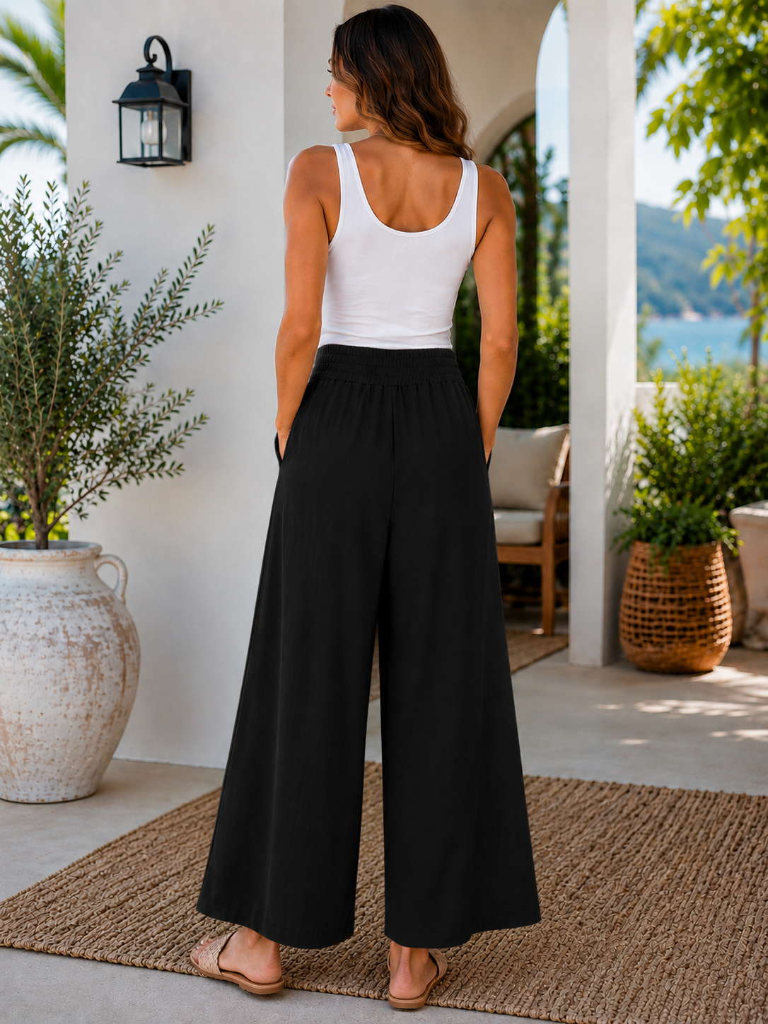 Catalina Wide Leg- Black