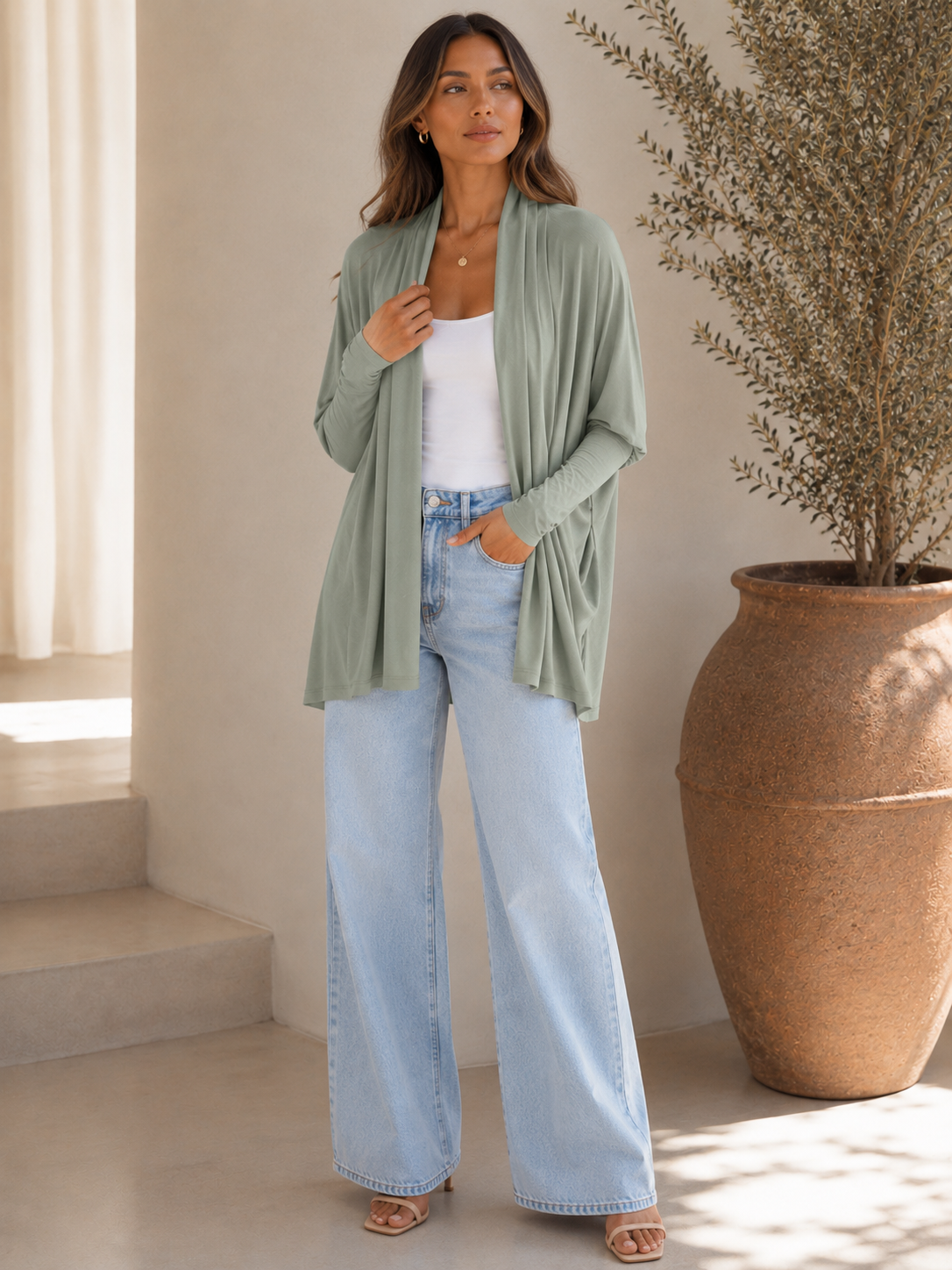 Paloma Cardigan- Olivine