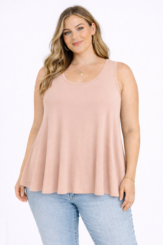 Dahlia Swing Tank- Sunkissed (Ribbed)