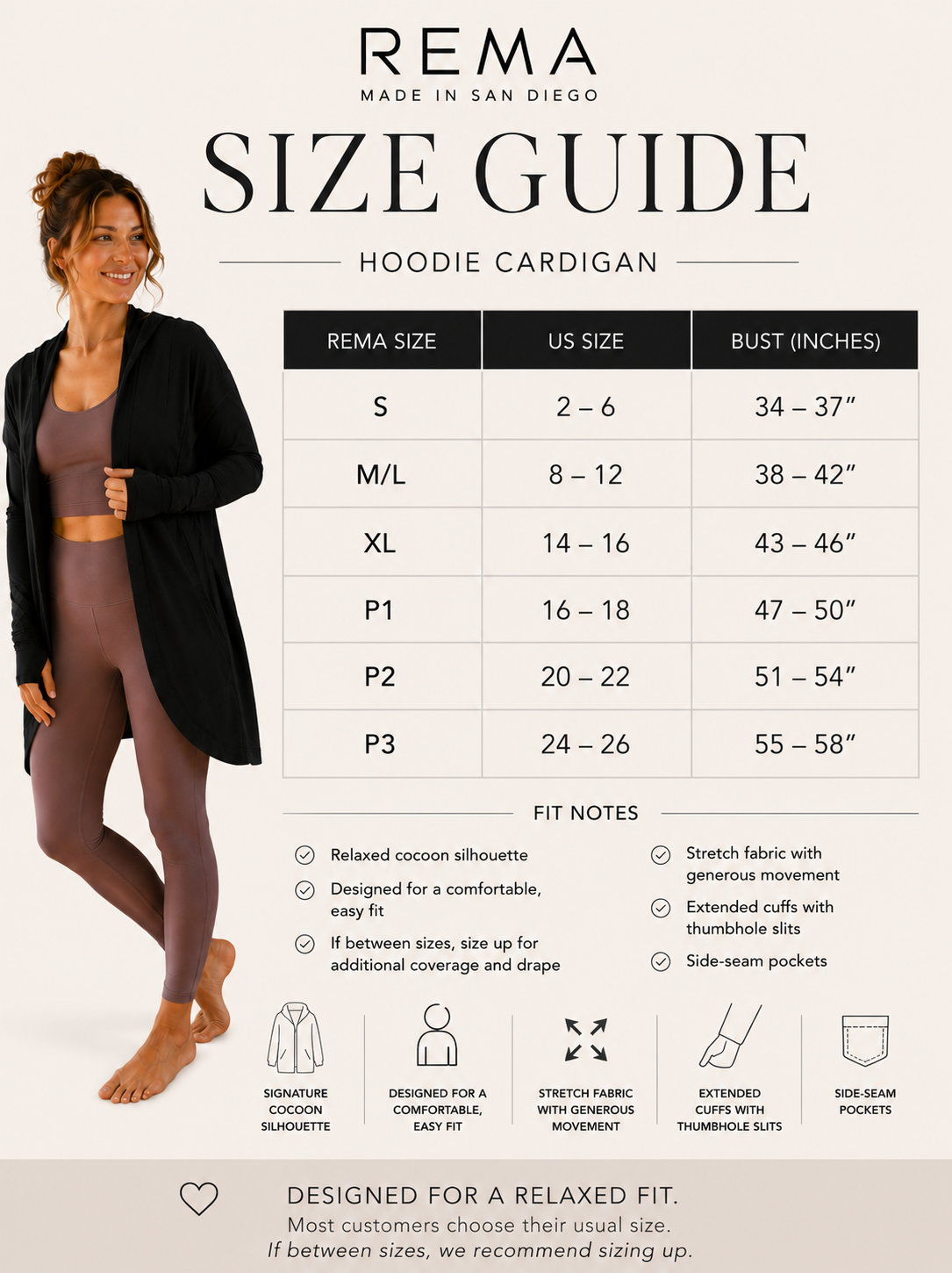 Hoodie Cardigan 3.0 -Black