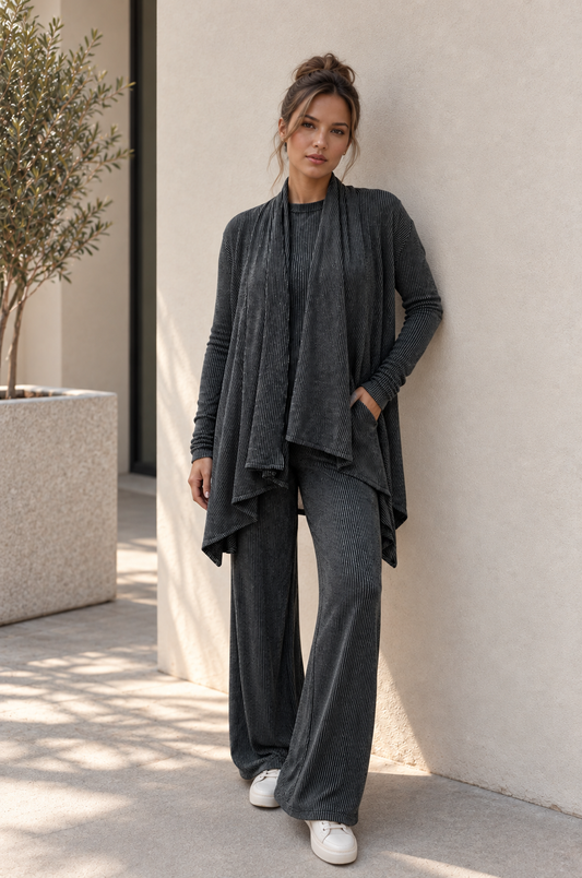Dreamer Lightweight Cardigan – Charcoal