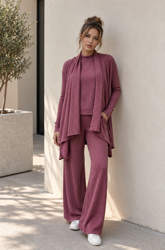 Dreamer Cardigan- Berry Kiss