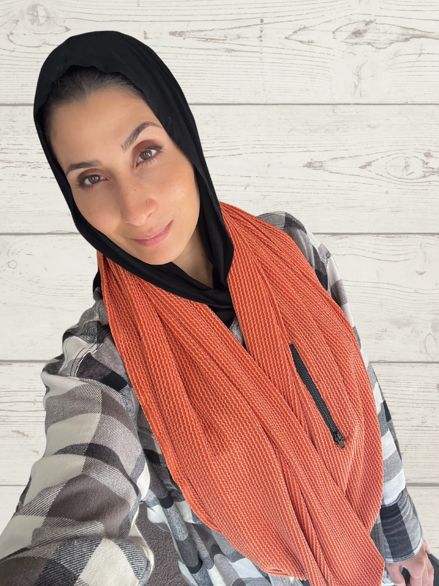 Infinity Zipper Pocket Scarf