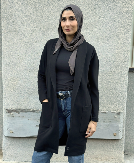 East Coast Everyday Cardigan – Jet Black