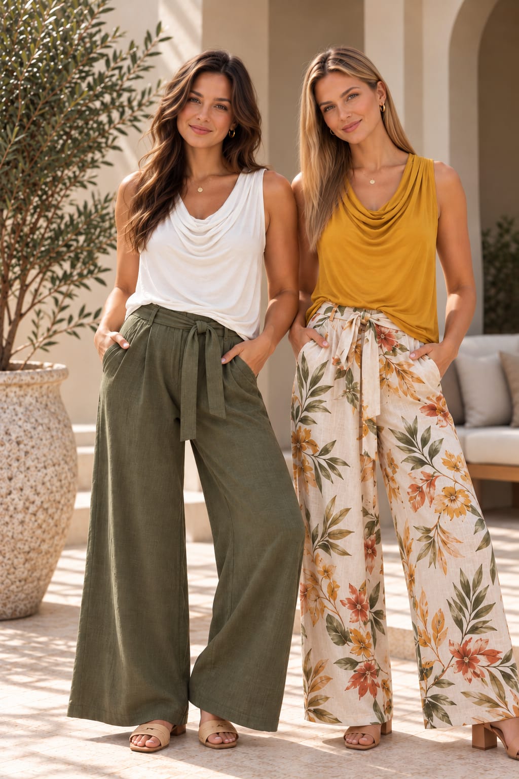 Nichole Draped Neck Tank Top