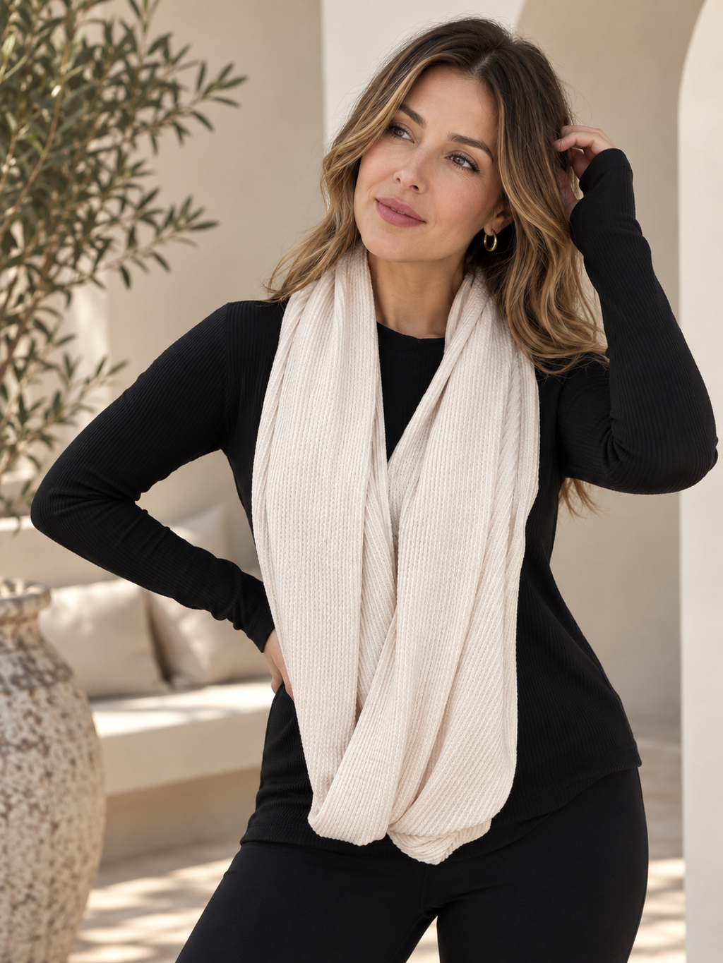 Infinity Zipper Pocket Scarf