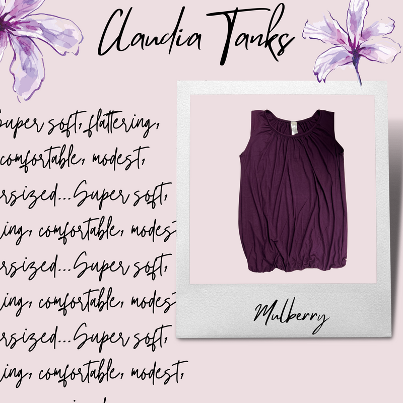 Claudia Tank- Mulberry