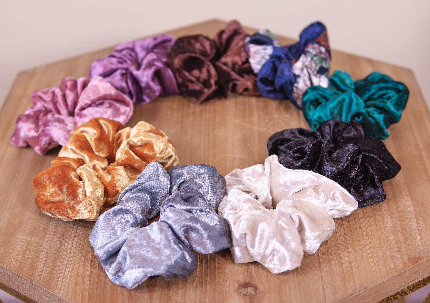 Velvet Scrunchies - Set of 3