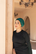Velvet Luxe Hoodie - Emerald