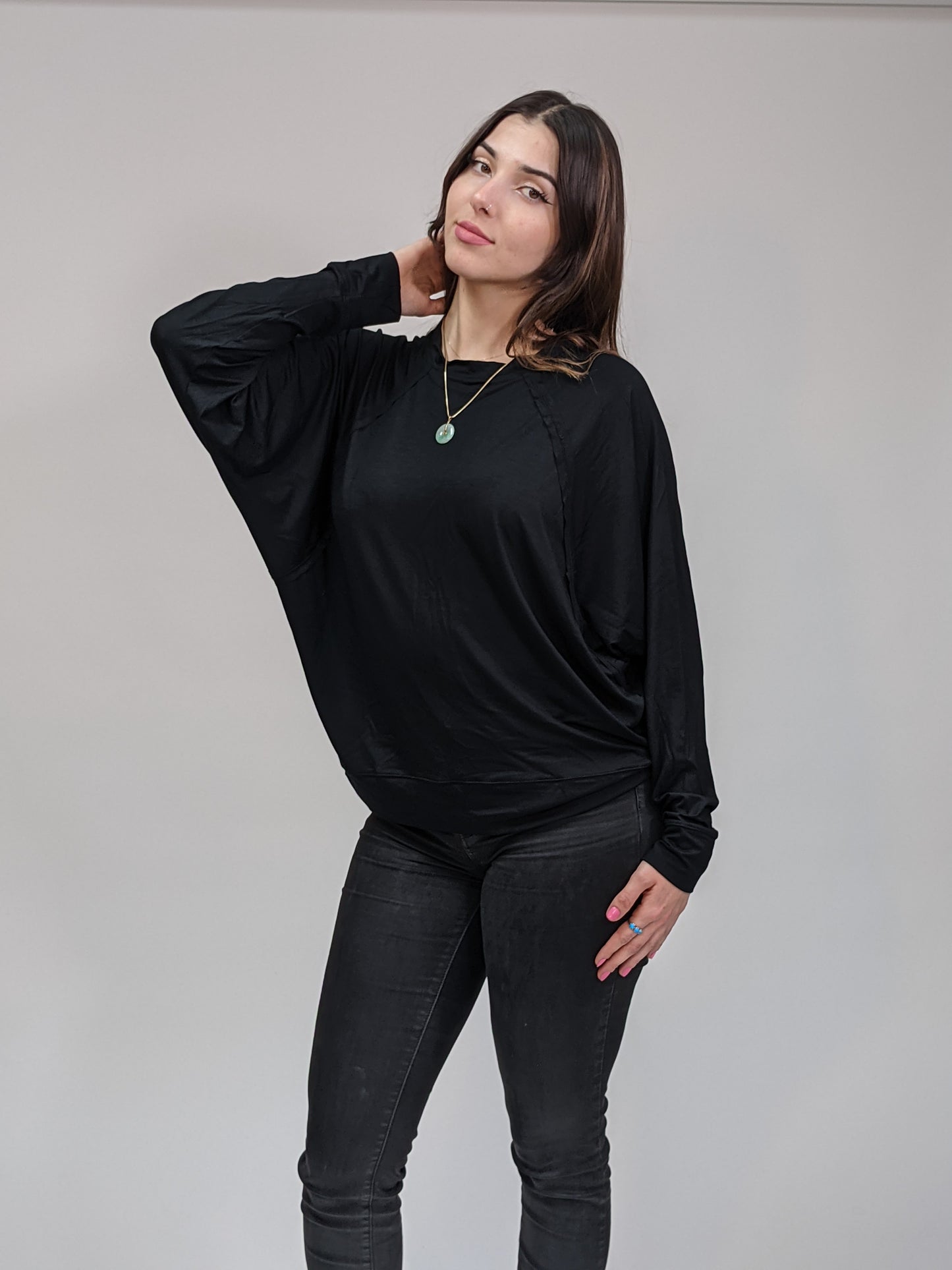 Raglan Top - Black